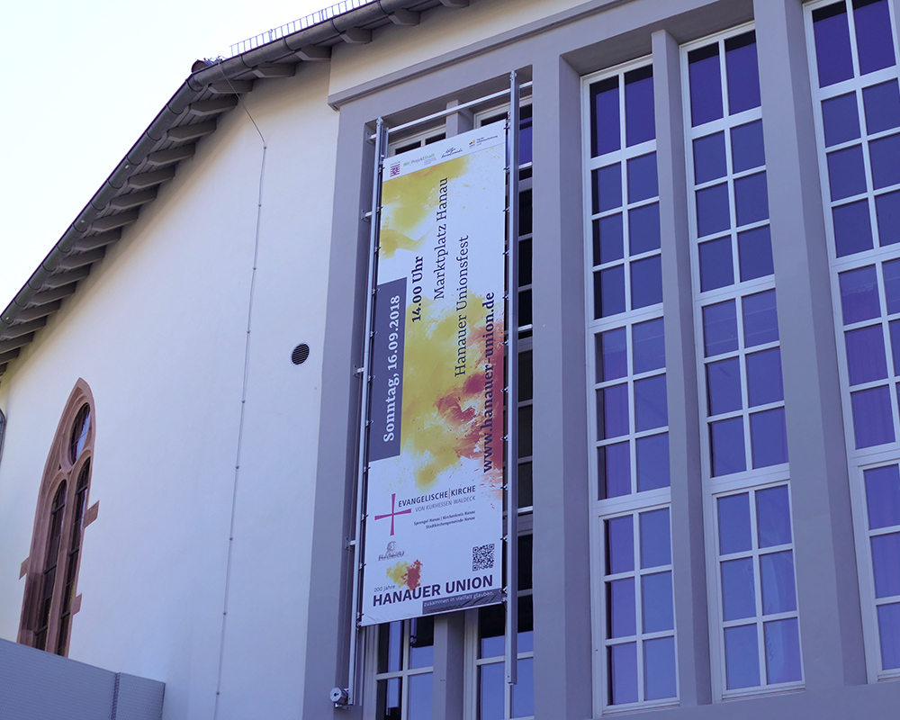 Banner für Veranstaltung der evangelischen Kirche
