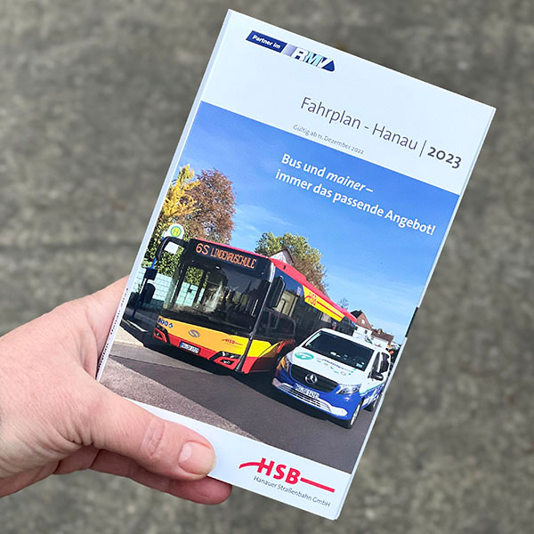 Fahrplanbuch der Hanauer Straßenbahn